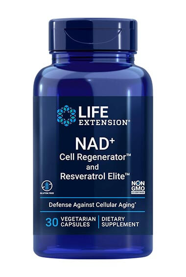 Optimized NAD+ Cell Regenerator + Resveratrol (30 veg caps)